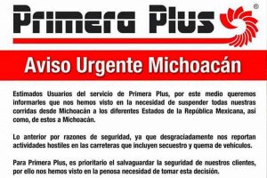 Autobuses suspenden corridas hacia Michoacán