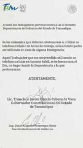 Comunicado Cabeza de Vaca