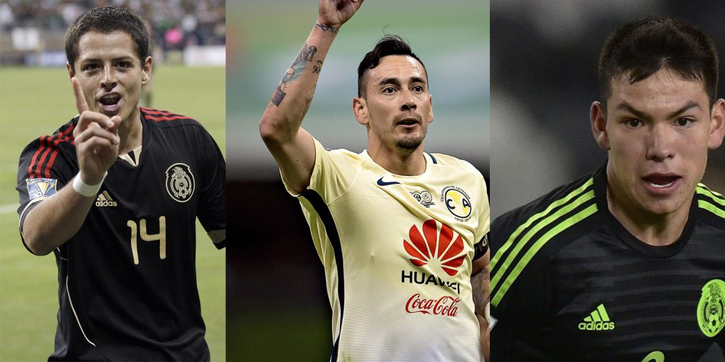 Javier Hernández, Rubens Sambueza e Hirving Lozano nominados a jugador del año. Foto Redaccion
