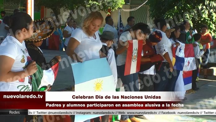 Celebran Día de las Naciones Unidas en primaria (VIDEO)