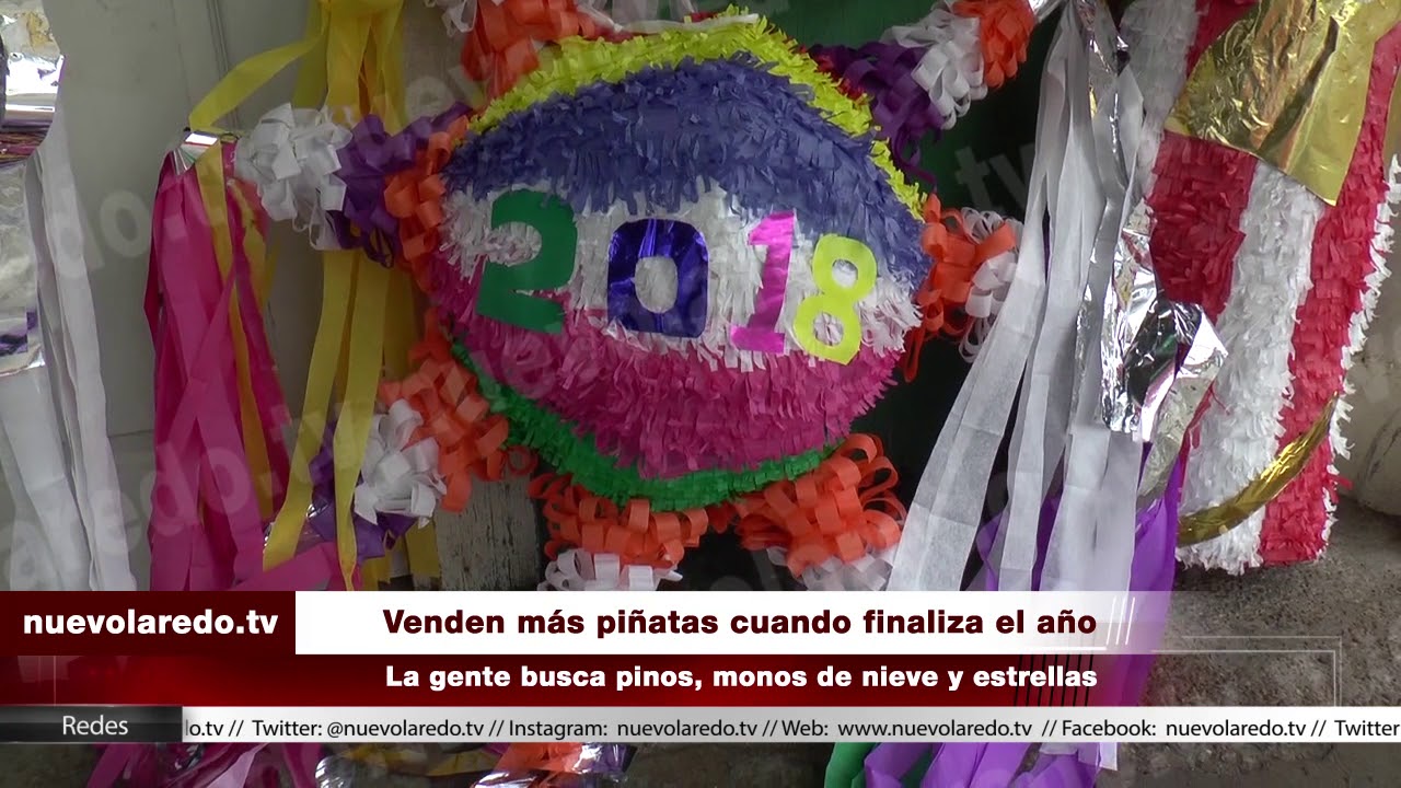 Venden la piñata de estrella para recibir el año 2018 (VIDEO