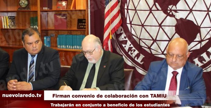 Tecnológico de Nuevo Laredo firma convenio para intercambio de estudiantes y maestros con TAMIU (VIDEO)