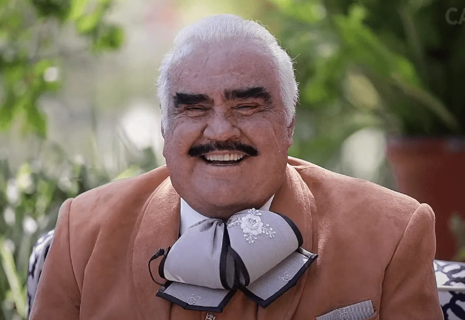 Vicente Fernández se convierte en meme al ponerse un moño ...